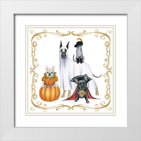 Howloween II White Modern Wood Framed Art Print with Double Matting by Popp, Grace