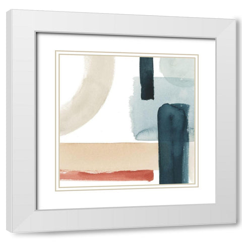 Moderne II White Modern Wood Framed Art Print with Double Matting by Popp, Grace