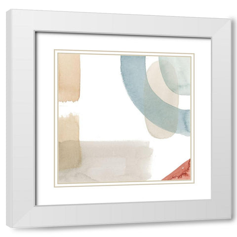 Moderne III White Modern Wood Framed Art Print with Double Matting by Popp, Grace