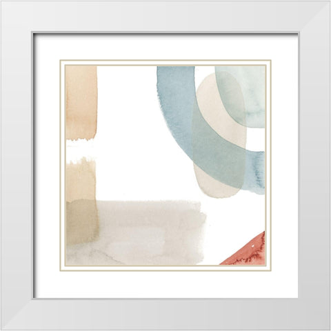 Moderne III White Modern Wood Framed Art Print with Double Matting by Popp, Grace