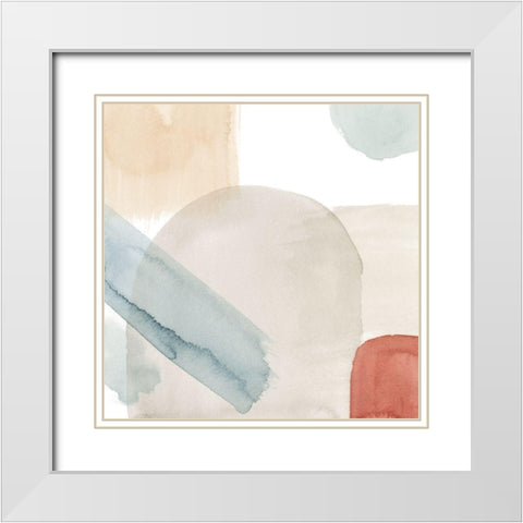 Moderne IX White Modern Wood Framed Art Print with Double Matting by Popp, Grace