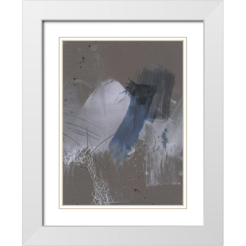 Matrix Pathways III White Modern Wood Framed Art Print with Double Matting by Goldberger, Jennifer