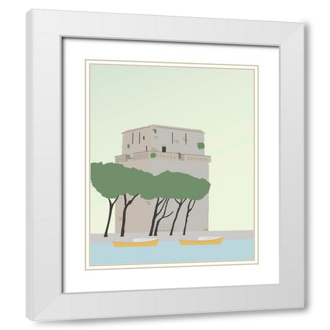 Travel Europe--Viareggio White Modern Wood Framed Art Print with Double Matting by Soerensen, Gurli