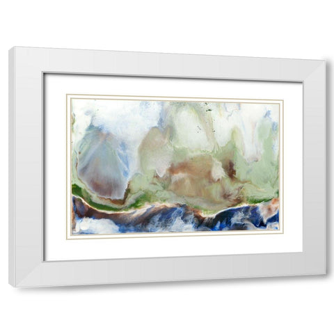 Cliffs of Dover II White Modern Wood Framed Art Print with Double Matting by Ludwig, Alicia