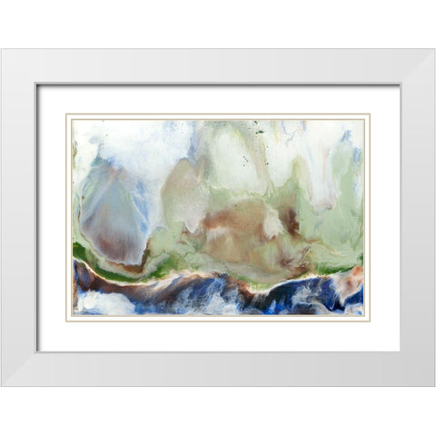 Cliffs of Dover II White Modern Wood Framed Art Print with Double Matting by Ludwig, Alicia