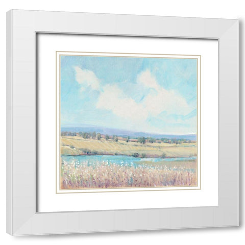 Flowing Creek I White Modern Wood Framed Art Print with Double Matting by OToole, Tim