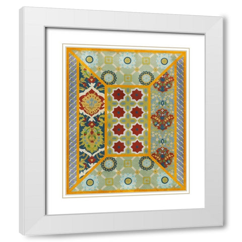 Wallpaper Collage  III White Modern Wood Framed Art Print with Double Matting by Zarris, Chariklia