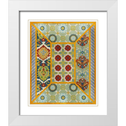 Wallpaper Collage  III White Modern Wood Framed Art Print with Double Matting by Zarris, Chariklia