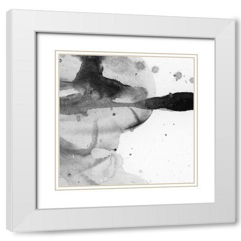 Entranced V White Modern Wood Framed Art Print with Double Matting by Chandler, Sharon