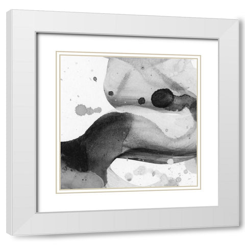 Entranced VII White Modern Wood Framed Art Print with Double Matting by Chandler, Sharon