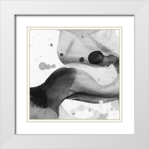 Entranced VII White Modern Wood Framed Art Print with Double Matting by Chandler, Sharon