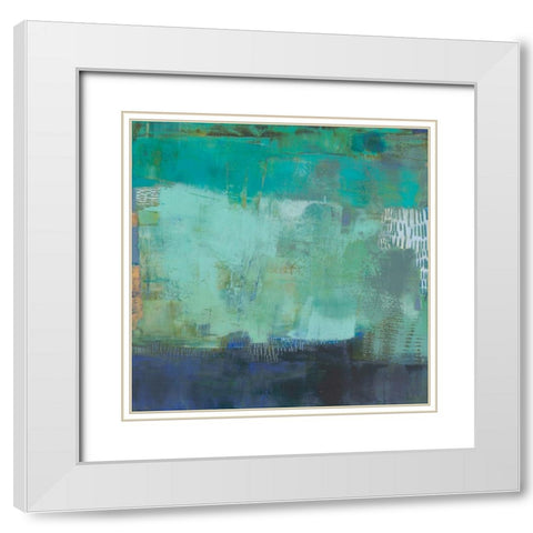 Hadal White Modern Wood Framed Art Print with Double Matting by Jachimiec, Sue