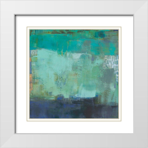 Hadal White Modern Wood Framed Art Print with Double Matting by Jachimiec, Sue