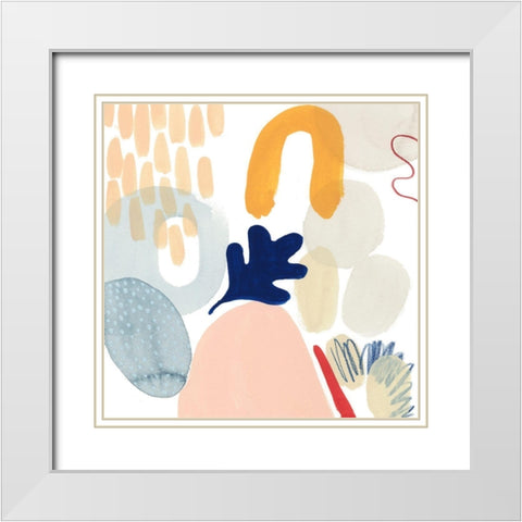 Tropical Traffic V White Modern Wood Framed Art Print with Double Matting by Popp, Grace