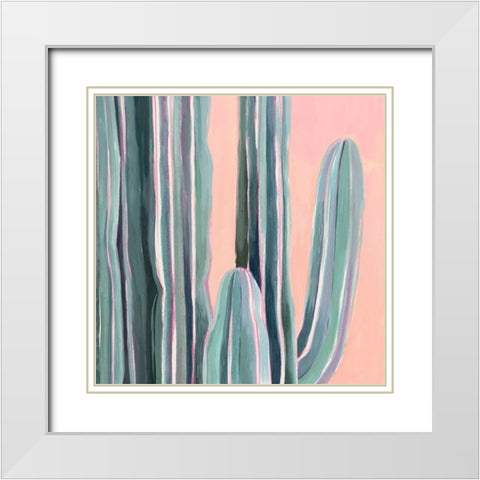 Desert Dawn V White Modern Wood Framed Art Print with Double Matting by Popp, Grace