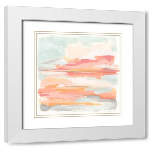 Cloud Mesa I White Modern Wood Framed Art Print with Double Matting by Vess, June Erica