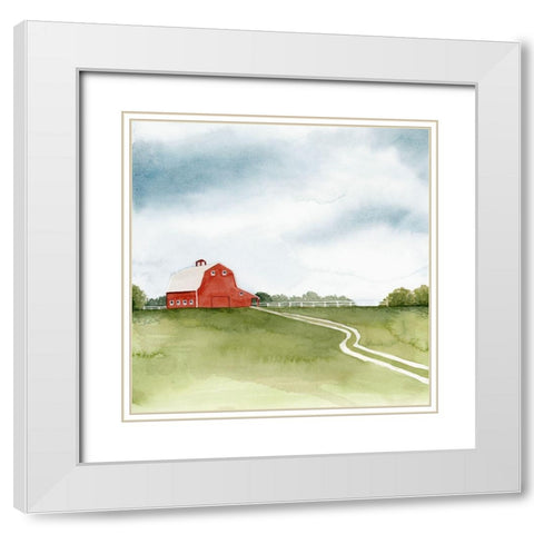 Kentucky Sky I White Modern Wood Framed Art Print with Double Matting by Popp, Grace