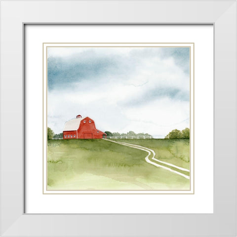 Kentucky Sky I White Modern Wood Framed Art Print with Double Matting by Popp, Grace