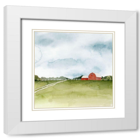 Kentucky Sky II White Modern Wood Framed Art Print with Double Matting by Popp, Grace