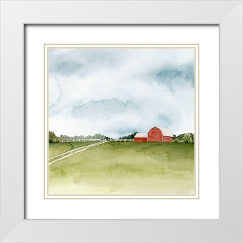 Kentucky Sky II White Modern Wood Framed Art Print with Double Matting by Popp, Grace