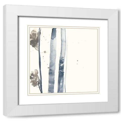 Birchline Grid III White Modern Wood Framed Art Print with Double Matting by Goldberger, Jennifer