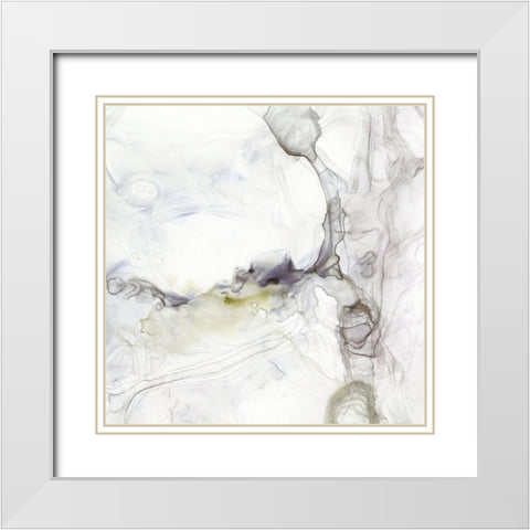 Sedimentary I White Modern Wood Framed Art Print with Double Matting by Barnes, Victoria