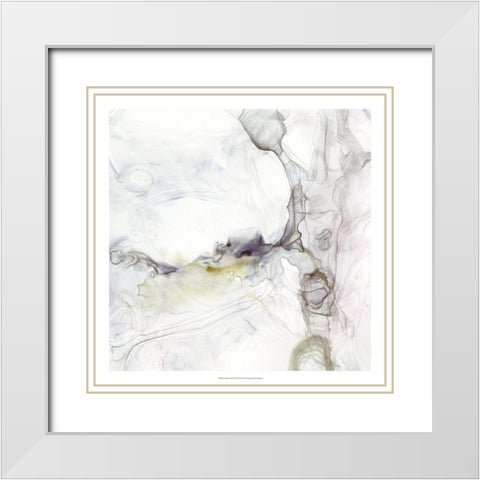 UA Sedimentary I White Modern Wood Framed Art Print with Double Matting by Borges, Victoria
