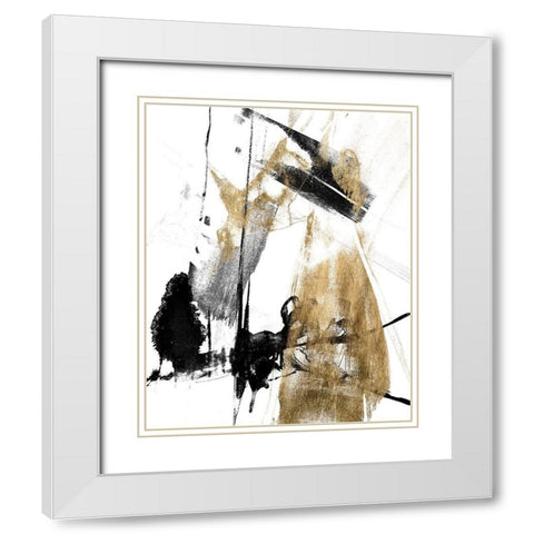 Glam and Black II White Modern Wood Framed Art Print with Double Matting by Goldberger, Jennifer