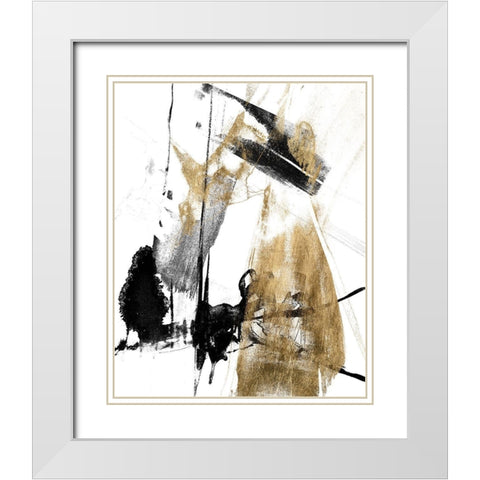 Glam and Black II White Modern Wood Framed Art Print with Double Matting by Goldberger, Jennifer