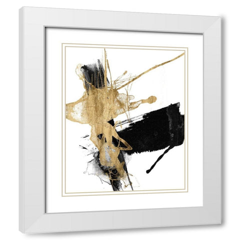 Glam and Black VI White Modern Wood Framed Art Print with Double Matting by Goldberger, Jennifer