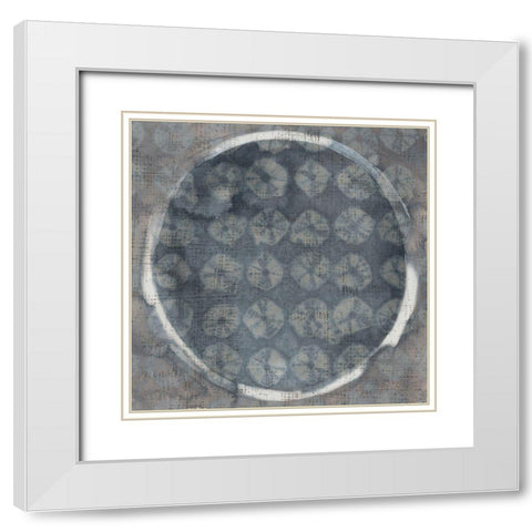 Stoneworks V White Modern Wood Framed Art Print with Double Matting by Zarris, Chariklia