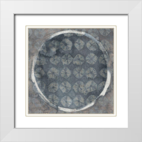 Stoneworks V White Modern Wood Framed Art Print with Double Matting by Zarris, Chariklia