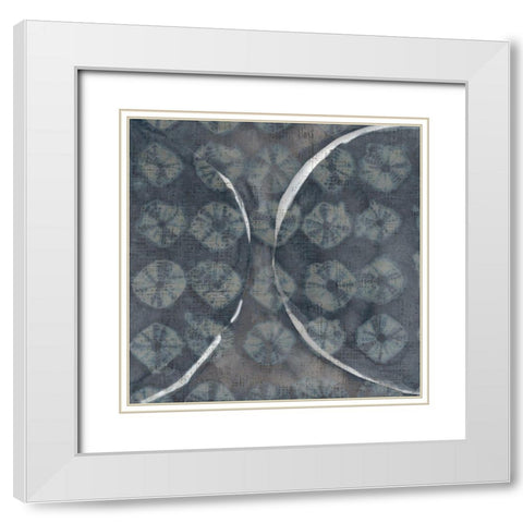 Stoneworks VII White Modern Wood Framed Art Print with Double Matting by Zarris, Chariklia