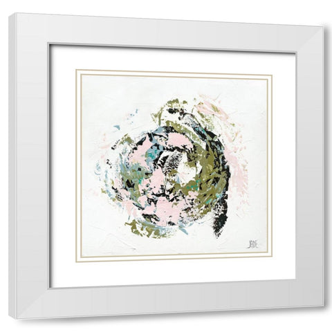 Gateway Circle I White Modern Wood Framed Art Print with Double Matting by Reynolds, Jade