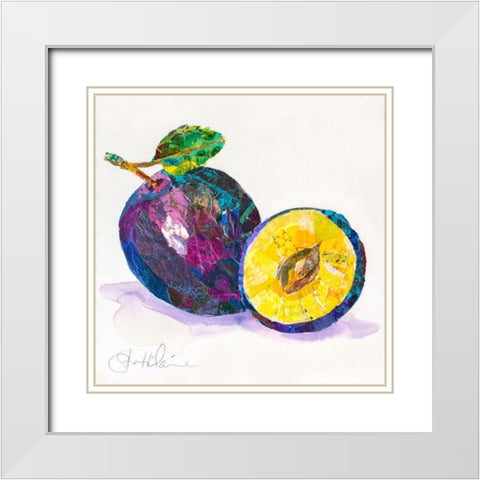 Edibles I White Modern Wood Framed Art Print with Double Matting by St. Hilaire, Elizabeth