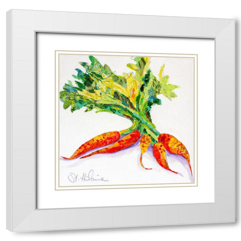 Edibles III White Modern Wood Framed Art Print with Double Matting by St. Hilaire, Elizabeth