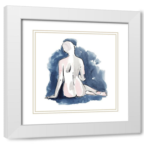 Blissful Solitude II White Modern Wood Framed Art Print with Double Matting by Popp, Grace