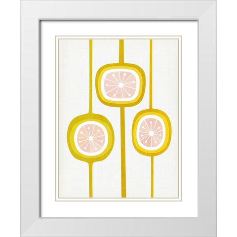 Paloma II White Modern Wood Framed Art Print with Double Matting by Borges, Victoria
