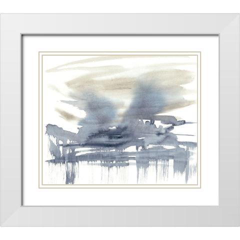 Paynes Bloom I White Modern Wood Framed Art Print with Double Matting by Goldberger, Jennifer