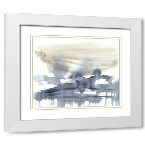 Paynes Bloom II White Modern Wood Framed Art Print with Double Matting by Goldberger, Jennifer