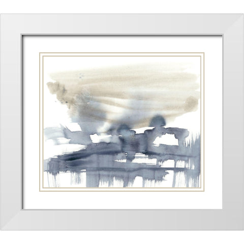 Paynes Bloom II White Modern Wood Framed Art Print with Double Matting by Goldberger, Jennifer