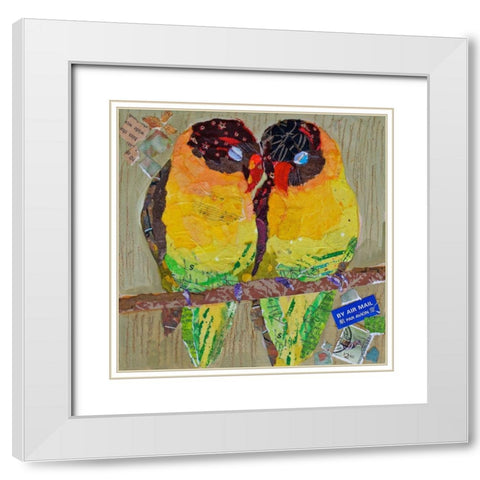 Custom Dear One I White Modern Wood Framed Art Print with Double Matting by St. Hilaire, Elizabeth