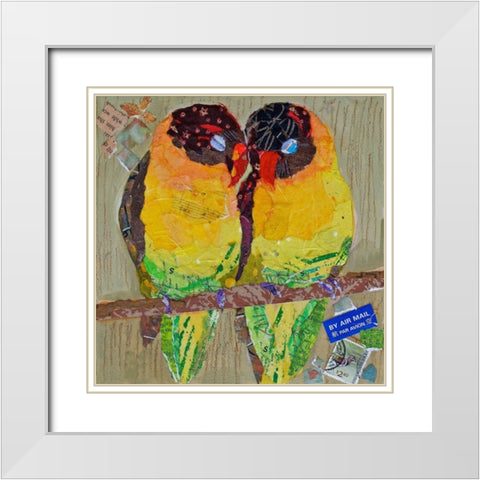 Custom Dear One I White Modern Wood Framed Art Print with Double Matting by St. Hilaire, Elizabeth