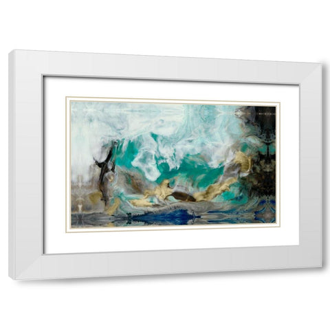 Custom Rejoice III White Modern Wood Framed Art Print with Double Matting by Bramma, Lila