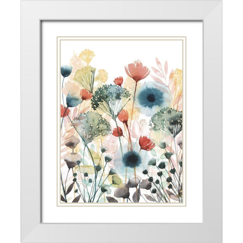 Sunny Sundries I White Modern Wood Framed Art Print with Double Matting by Popp, Grace