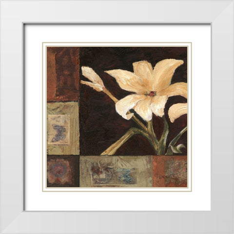 Magnolia Breeze I White Modern Wood Framed Art Print with Double Matting by Bagnato, Judi