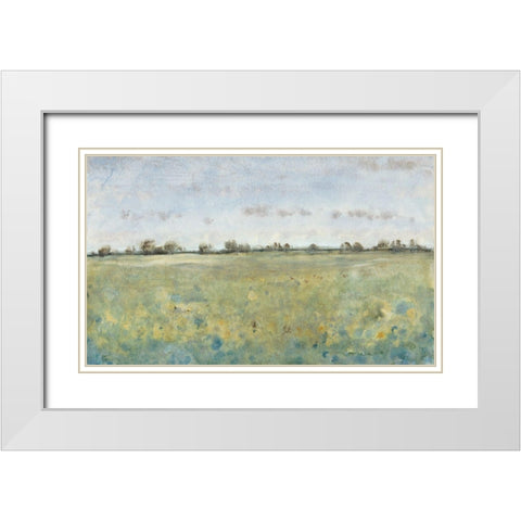 Grazing Land IV White Modern Wood Framed Art Print with Double Matting by OToole, Tim