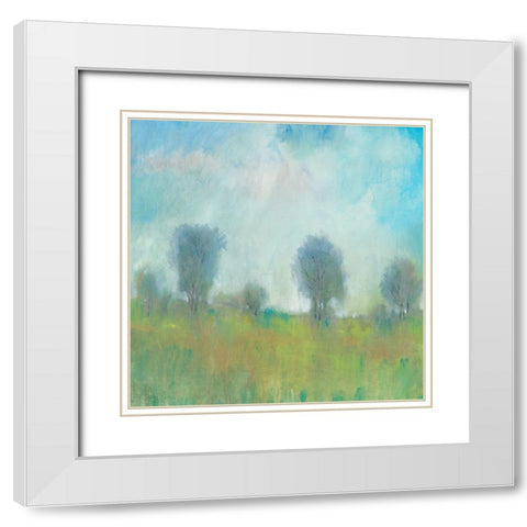 Summertime I White Modern Wood Framed Art Print with Double Matting by OToole, Tim