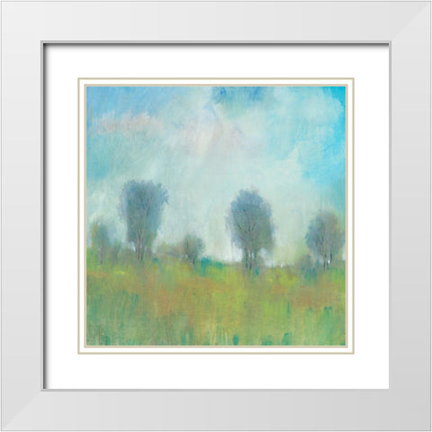 Summertime I White Modern Wood Framed Art Print with Double Matting by OToole, Tim