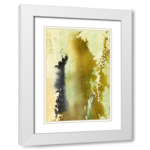 Shining Moment II White Modern Wood Framed Art Print with Double Matting by Combs, Joyce